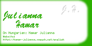 julianna hamar business card